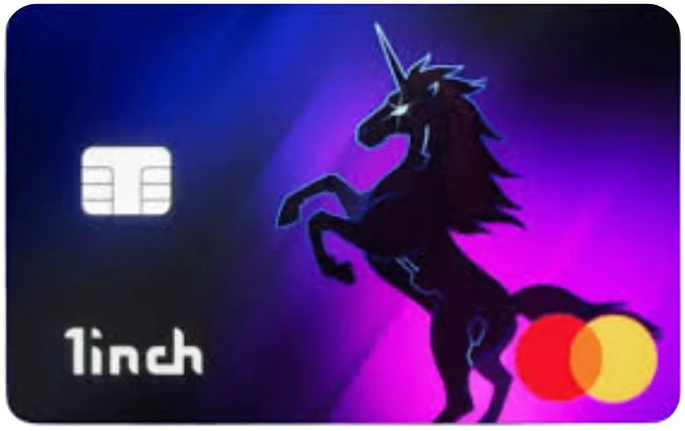 1inch Card — Mastercard crypto prepaid card