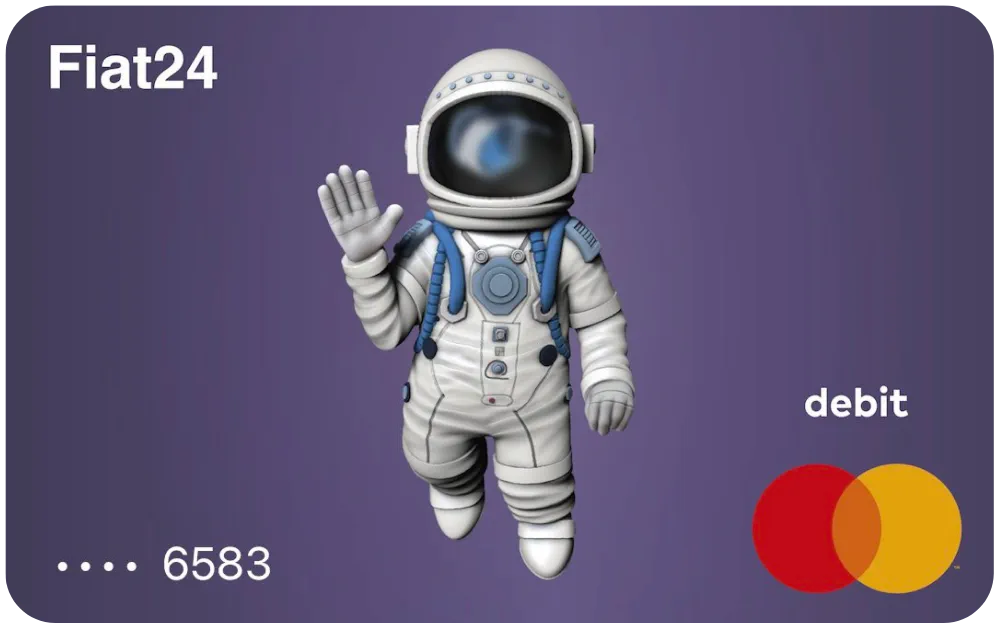 Fiat24 Card — Mastercard crypto prepaid card